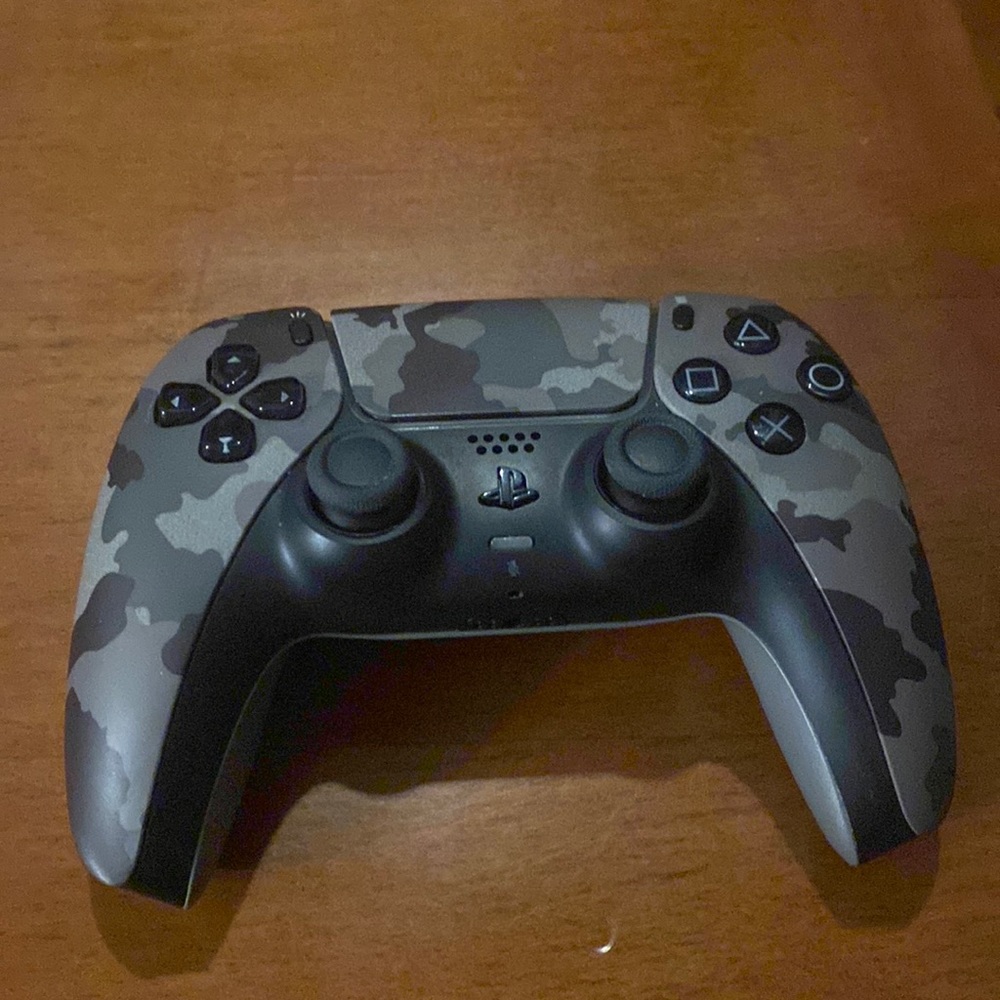 I have two brand new Ps5 controllers ones purple ones camo grey
